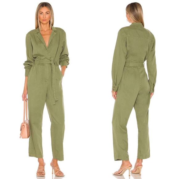 Boyish x Revolve The Hendrix Green Mile Denim Jumpsuit Size Small NWT - Picture 1 of 10